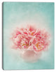 Pink Tulips in Vase Photography, Floral Canvas Art Print, 28"x60"