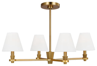 Paisley Medium Chandelier, Burnished Brass