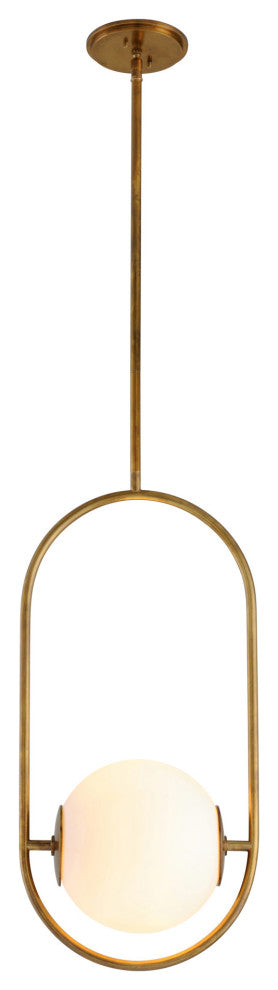 Corbett Lighting 273-42 Everley 1 Light 14"W Pendant - Vintage Brass