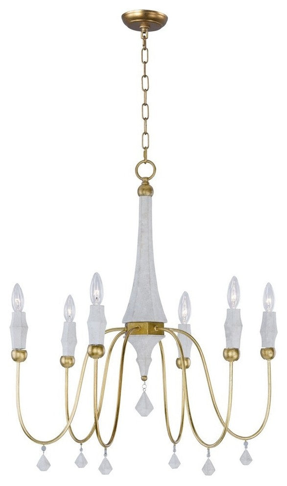 Maxim Claymore Six Light Chandelier 22436CSTGL