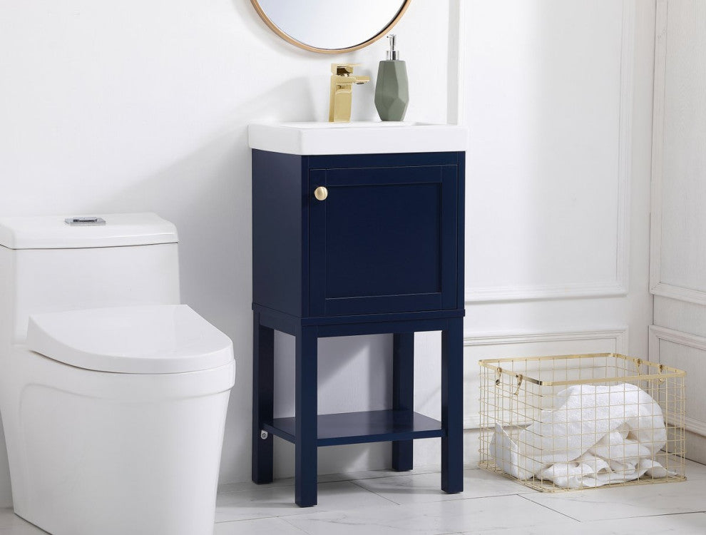 Elegant VF2518BL 17.5"Bathroom Vanity, Blue