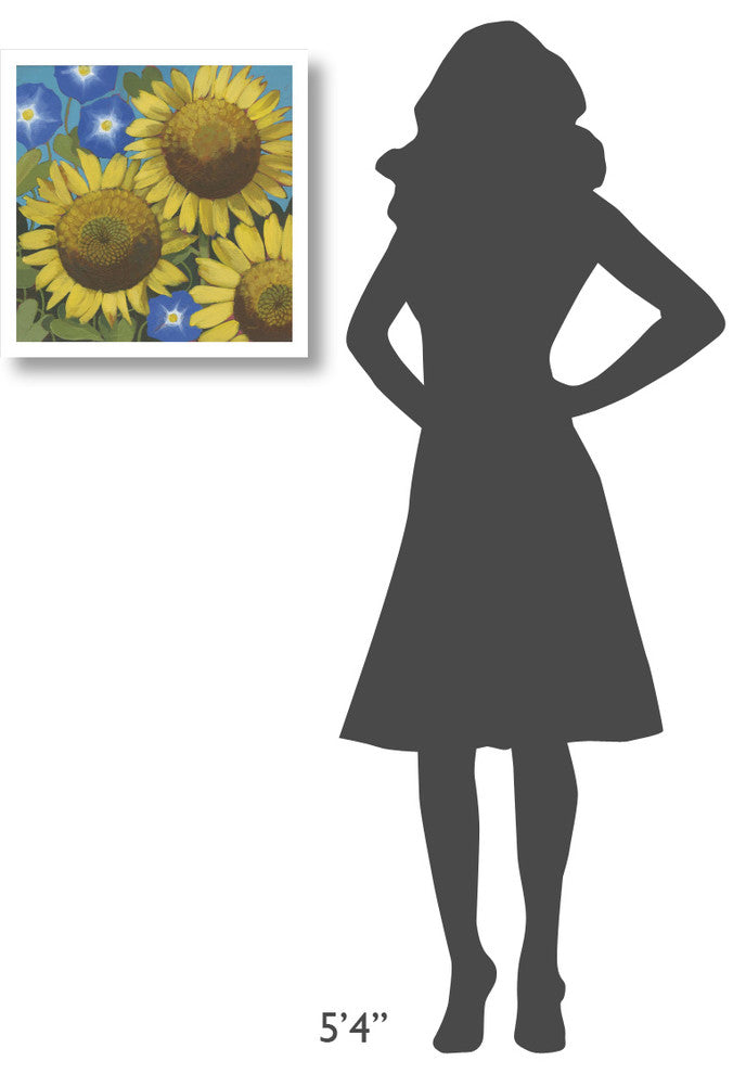 "Sunflower Time" Digital Paper Print by Kathrine Lovell, 20"x20"