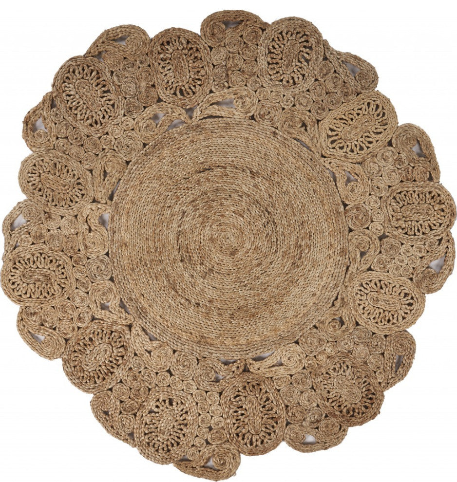 Natural Bloom Boutique Jute Rug