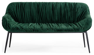 Modrest Katrina Modern Green Fabric Bench