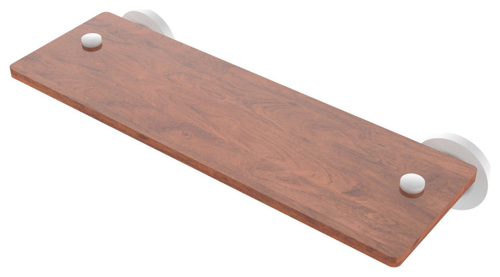 Washington Square 16" Solid Wood Shelf, Matte White