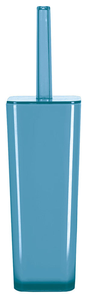 Turquoise Flared Modern Easy Bathroom Accessories, Toilet Brush Set