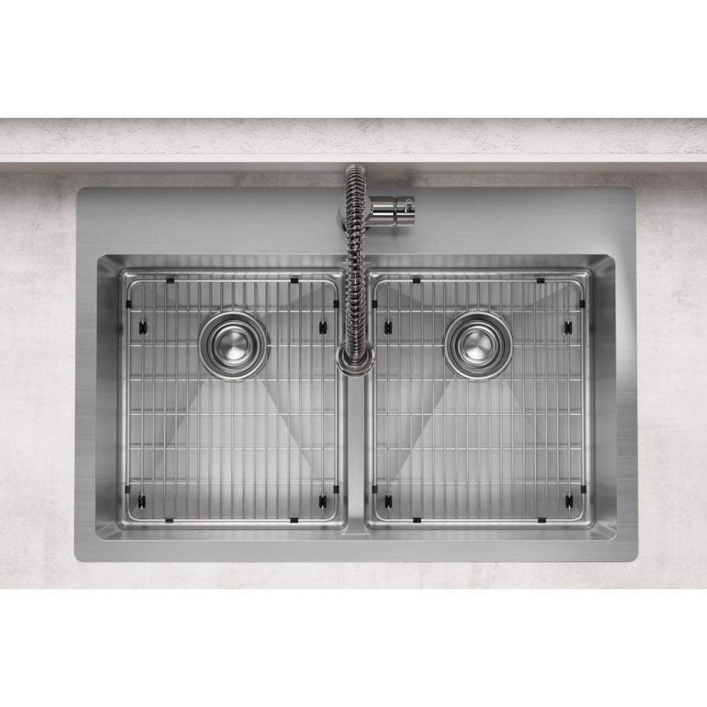 Elkay Crosstown 18 Gauge Stainless Steel Sink Kit with Faucet