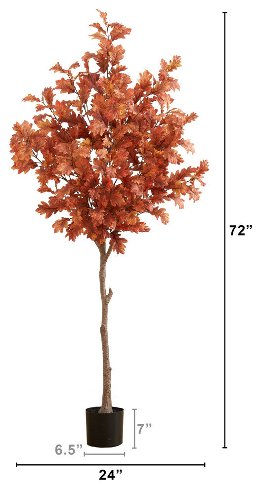 6ft. Autumn Oak Artificial Fall Tree