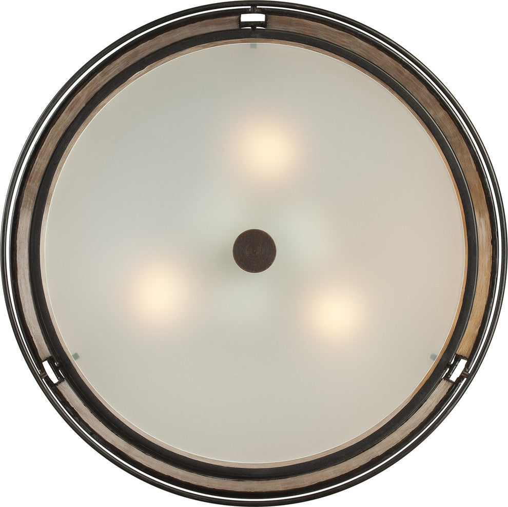 Quoizel MC842SRC Three Light Semi-Flush Mount Laguna Renaissance Copper