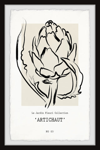 "Artichaut" Framed Painting Print, 24x36