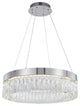 Bethel International FT94C24CH 1-Light LED Chandelier, Chrome