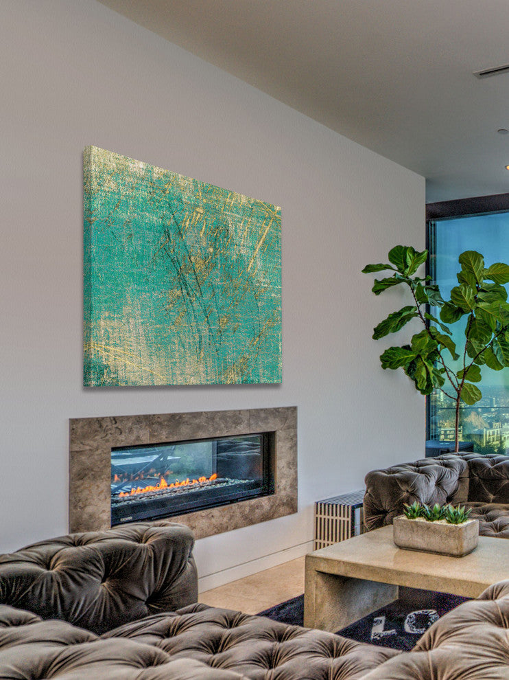 "Analog I" Painting Print on Canvas by Aryai