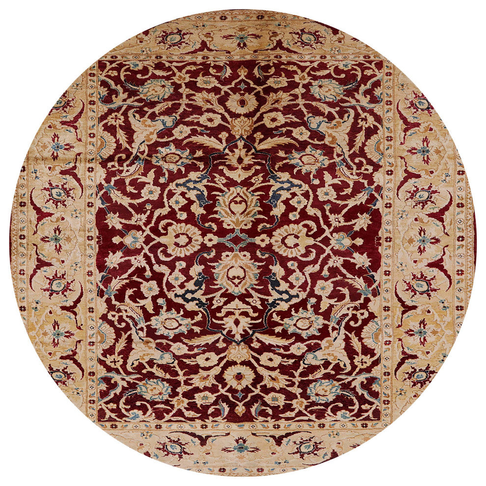 Ahgly Company Indoor Round Mid-Century Modern Area Rugs, 4' Round