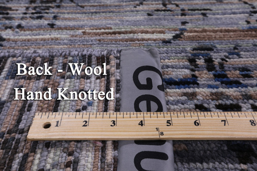 8' 0" X 10' 3" Hand-Knotted Modern Wool Rug Q8586