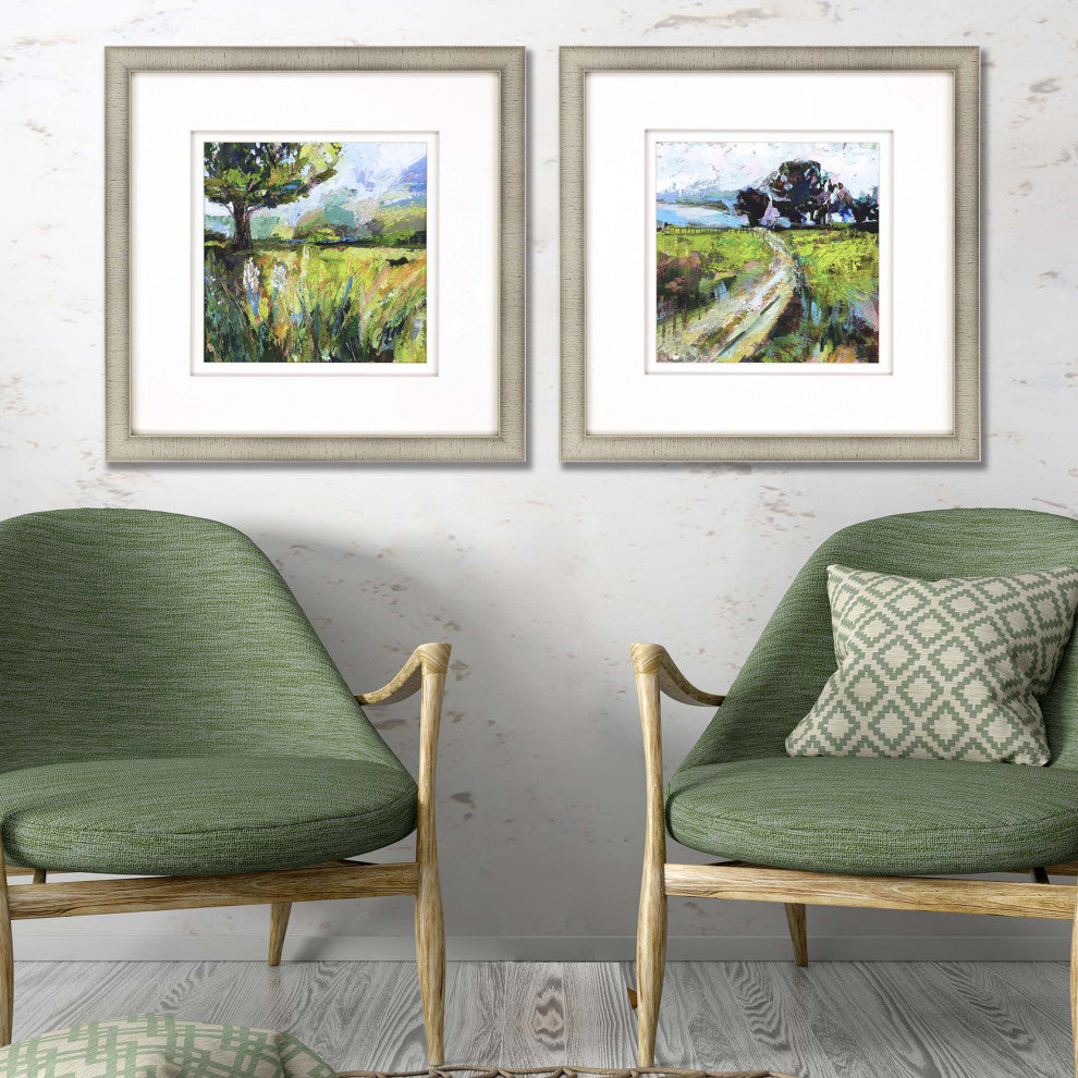 Wildflower Meadow, Set of 2, Green