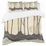 Geometric Forest Geometric Duvet Cover Set, Twin
