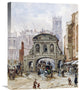"Temple Bar, London" Stretched Canvas Giclee by Louise Rayner, 17"x22"
