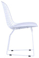 Modern Classics White Wire Side Chair, White