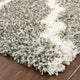 Hartley Quatrafoil Lattice Gray and Ivory Area Rug, 2''3"x7''6"