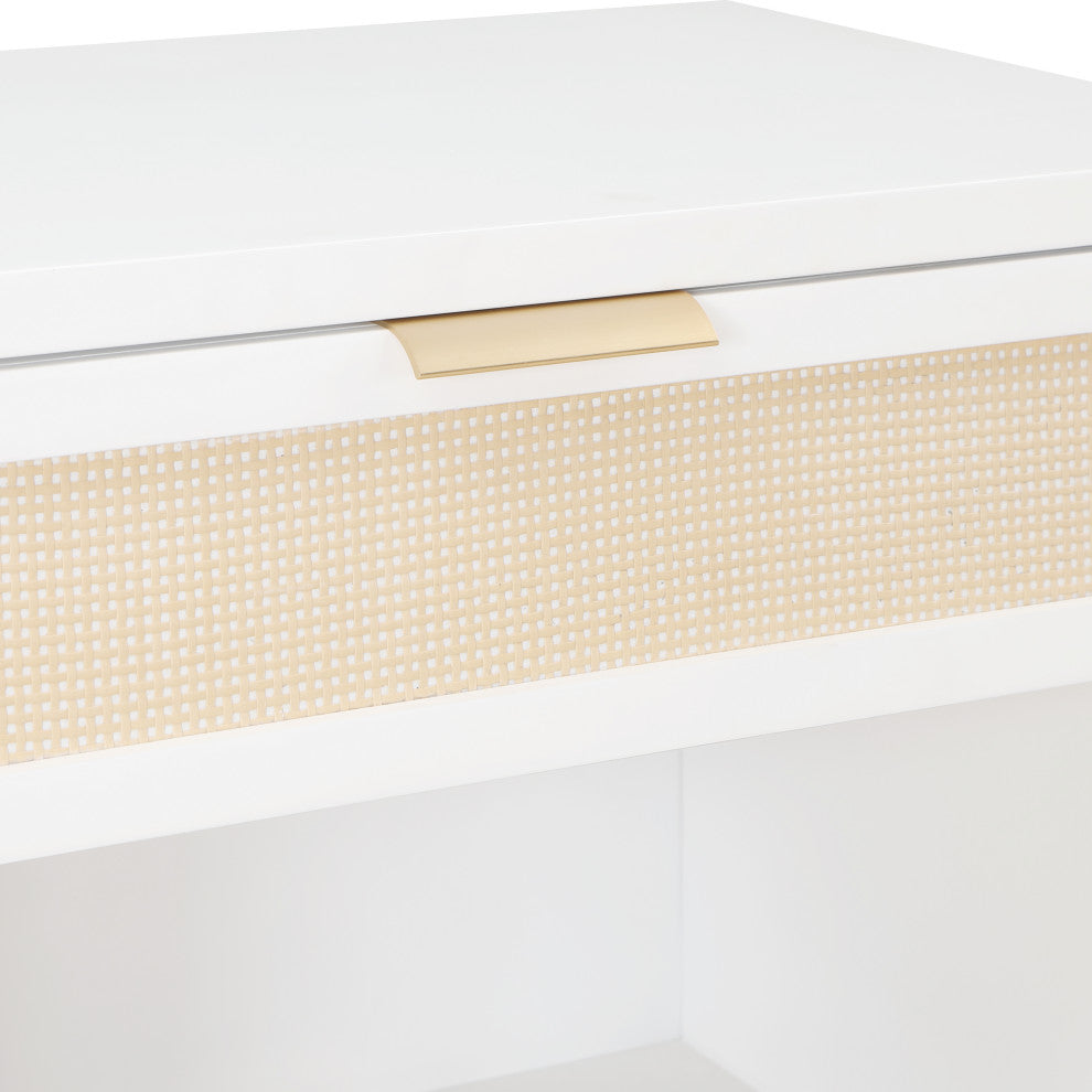 Bayport Cane 1 Drawer Nightstand