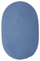 Colonial Mills Boca Raton BR55 Blue Ice Indoor/Outdoor Area Rug, Oval 12'x15'