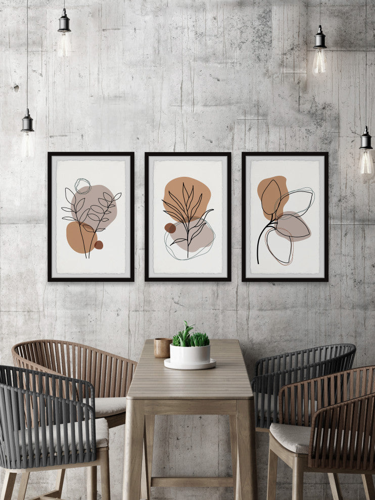 Ferns Grow Triptych, 3-Piece Set, 30x45 Panels