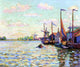 Armand Guillaumin Windmills on a Canal in Holland Gallery Wrapped Canvas Print