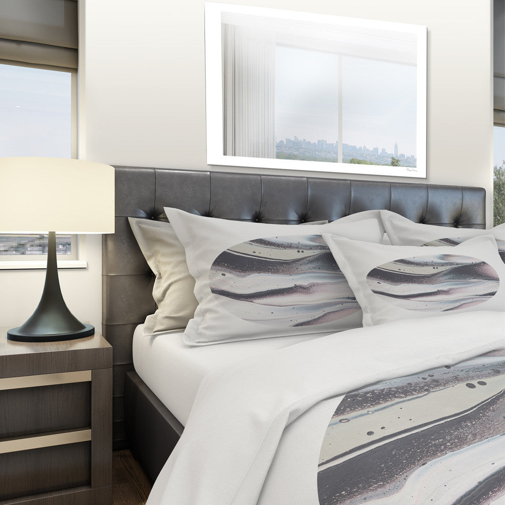 Circle Marble Ii Geometric Duvet Cover Set, Full/Queen