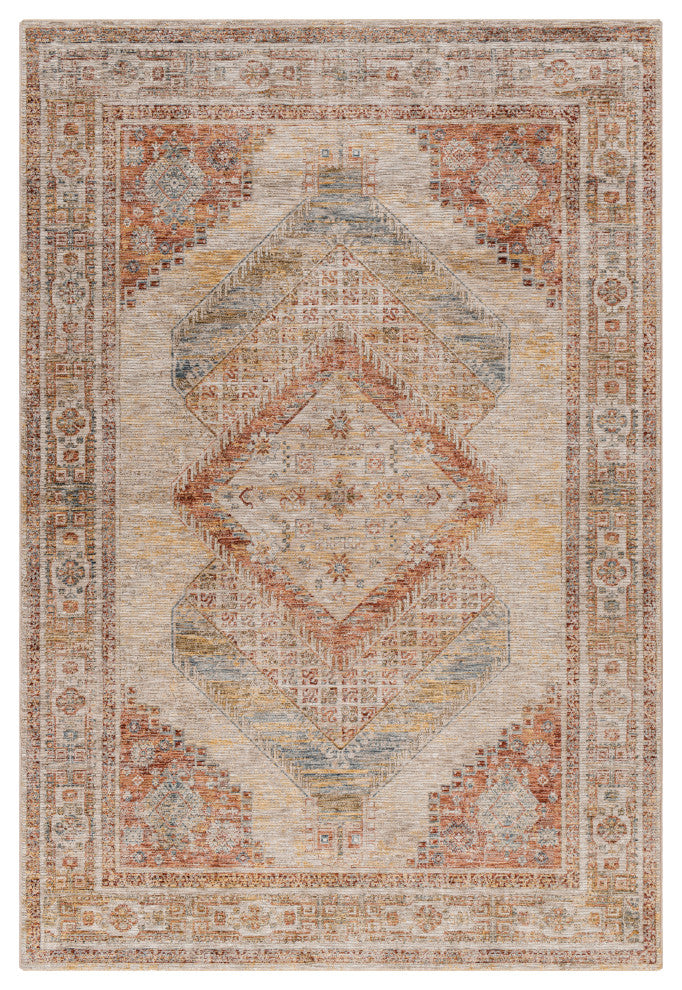 Naila IAL-2303 Red/Ivory Machine Woven 9' x 12'2" Rug