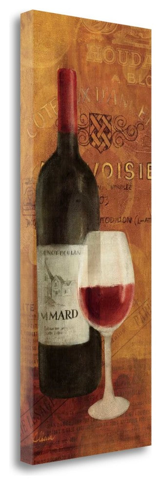 "Vin Rouge Panel II" By Albena Hristova, Giclee Print on Gallery Wrap Canvas