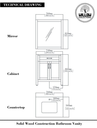 Cambridge 30 Single Sink Bath Vanity in Hale Navy Blue 1.5" White Quartz