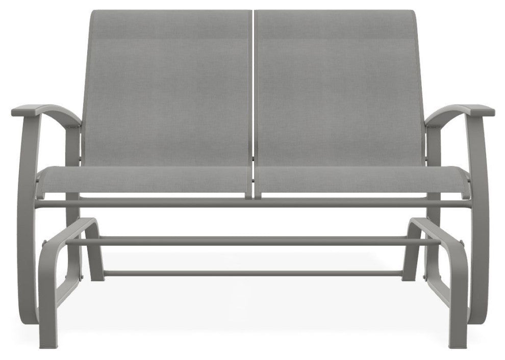 Belle Isle Sling 2-Seat Glider, Alloy/Snow