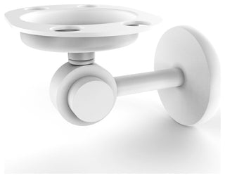 Satellite Orbit Two Toothbrush Holder, Matte White