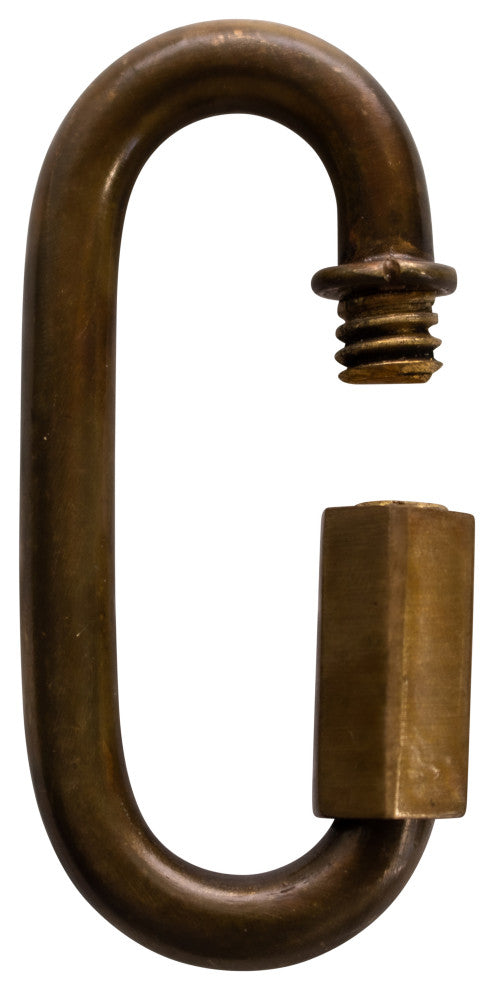 Quick Link Chain Connectors, 2 Pack, Antique Brass, 5 Gauge