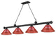 Zlite 2306-4MB-PRD 4-Light Billiard, Red