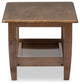 Urban Designs Pierce Mid-Century Modern Walnut Finished Brown Wood Coffee Table