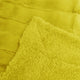 Super Mink Faux Fur Throw Blanket, Lemon Curry, 50"x60"