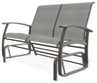 Belle Isle Sling 2-Seat Glider, Alloy/Warm Gray