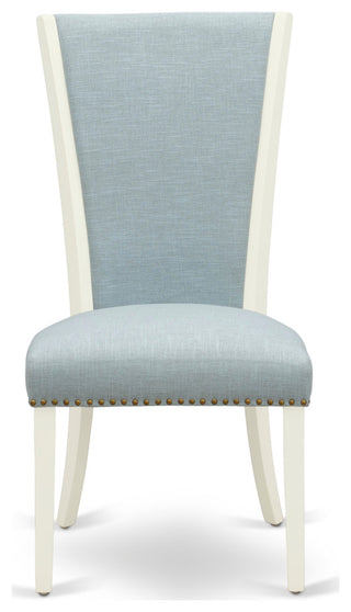 A Dining Set Of Two Chairs, 12" Butterfly Leaf Rectangle Table, Linen White