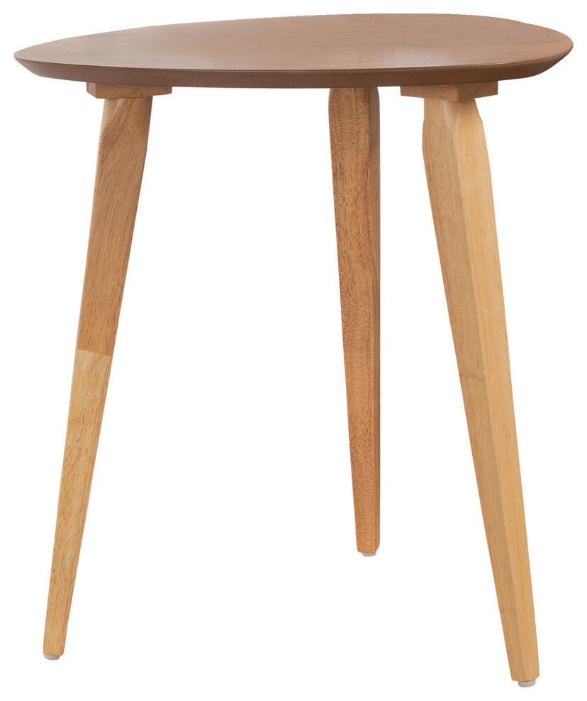 GDF Studio Finnian Modernistic Designed Wood Finish End Table, Natural