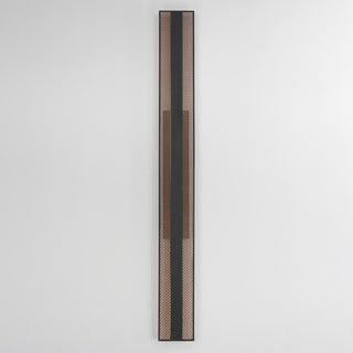 ET2 E30294 Interlace 2 Light 60" Tall LED Outdoor Wall Sconce - Black / Aged