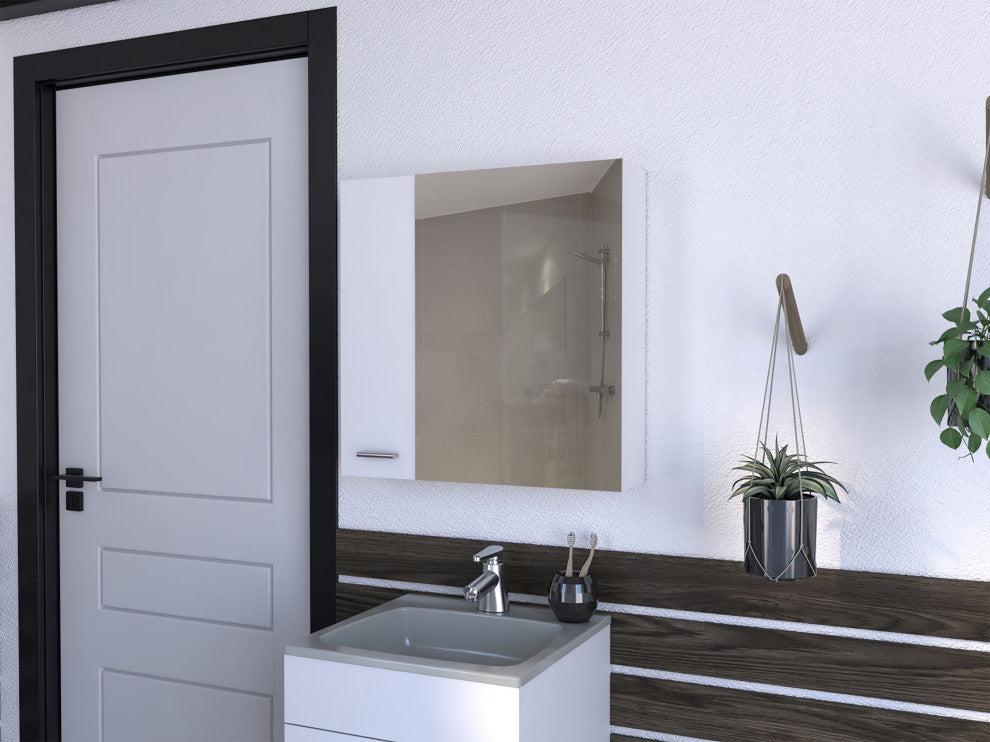 Medicine Cabinet Prague, Bathroom, White