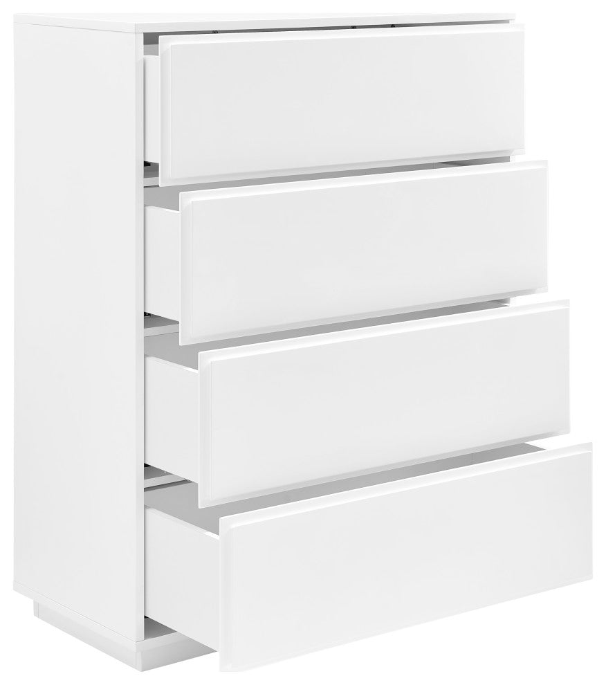 Tresero Chest, High Gloss White