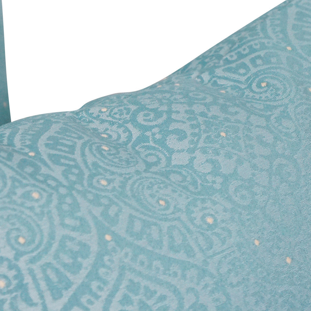 17" Jacquard Throw Pillows With Inserts, Set of 2, Mabul Spa