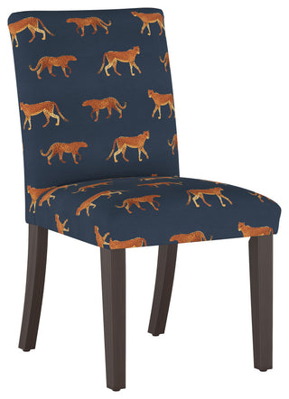 Hughes Dining Chair, Cheetah Walk Navy