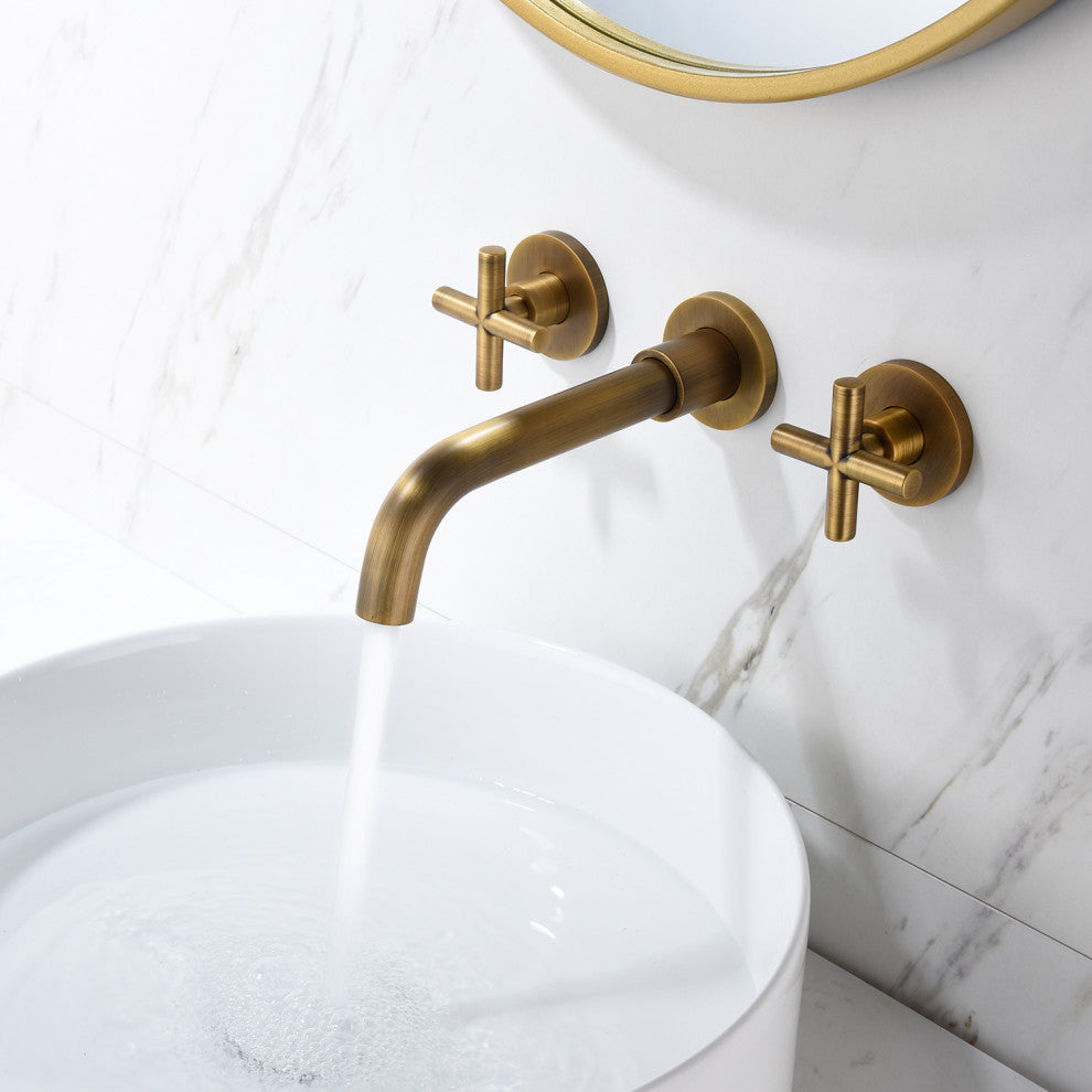 TATEUS Bathroom Faucet Wall Mounted Bathroom Sink Faucet