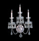 Crystorama 5023-CH-CL-MWP, 3-Light Wall Mount, Polished Chrome