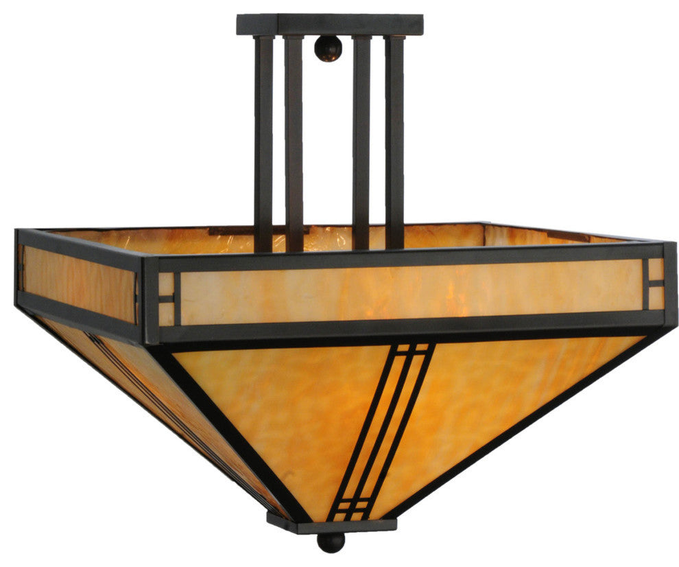 18Sq Prairie Loft Semi-Flushmount