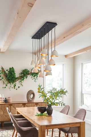 Hinkley Nula Medium Fourteen Light Linear, Shell White