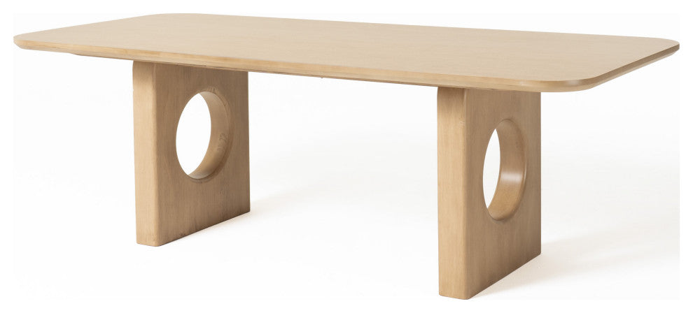 Nova Domus Oshana Modern White Oak Dining Table
